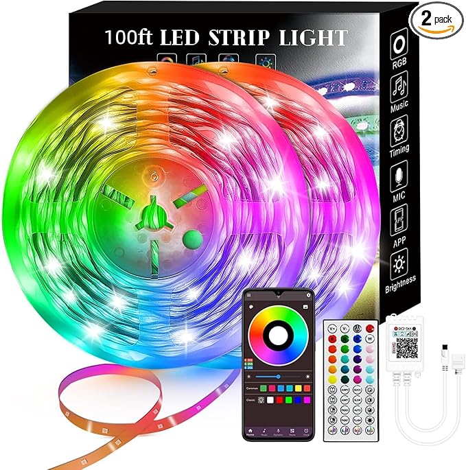 100FT Smart LED Strip Lights